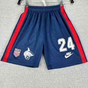 Nike Soccer World Cup USA Shorts Youth 22 Shark Graphic Athletic Sportswear